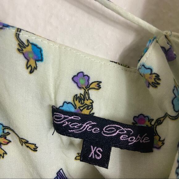 Traffic People | Songbird Ruffled Maxi Dress Sz XS - Picture 7 of 7